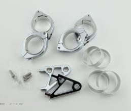 HIGHSIDER HIGHSIDER pro Lamp Holder Chrome Set XS For 38-41 Mm �