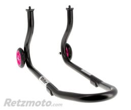 BIHR B�quille Avant BIHR Home Track Fixe Noir Mat Roues Rose