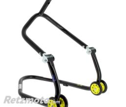BIHR B�quille Avant Sous T� BIHR Home Track Noir Mat Roues Jaune