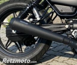 Support pour silencieux Mistral Moto guzzi V7 850 euro 5 Court noir