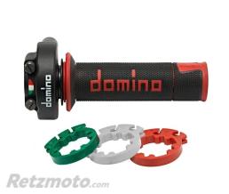 DOMINO Poign�e de gaz DOMINO XM2 Racing avec rev�tements A450 - noir/rouge