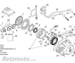 Joint Torique Bouchon Carter Alternateur Aprilia RSV/Tuono 1000-AP0430782