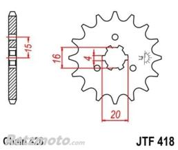 JT SPROCKETS Pignon JT SPROCKETS acier standard 418 - 428
