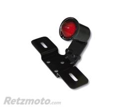 SHIN YO Feu arri�re LED SHIN YO Old School TYP3, noir, verre rouge, avec support de plaque d'immatriculation