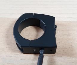 Bouton de commande � poussoir CNC noir pour guidons 22/28 HIGHSIDER-240-070