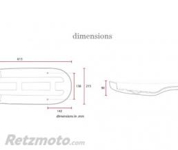 Selle adaptable Honda CX 500 avec RACK noire 