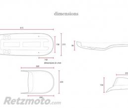 Selle adaptable Honda CX 500 marron 