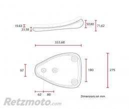 Selle bobber solo marron (moyenne taille) 