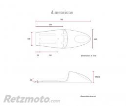 Selle caf� racer deluxe noire 