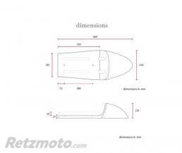 Selle moto style caf� racer marron 