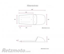Selle caf� racer marron 