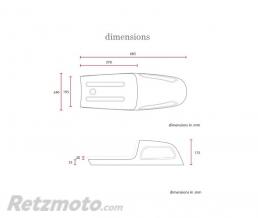 Selle Caf� Racer marron 