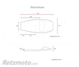 Selle moto flat track marron 