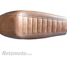 Selle moto flat track marron 
