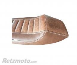 Selle moto flat track marron 