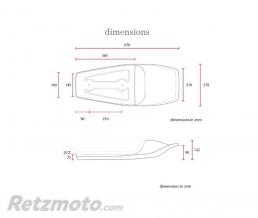 Selle flat track marron 