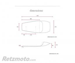 Selle flat track noire 