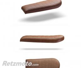 Selle moto style scrambler marron 