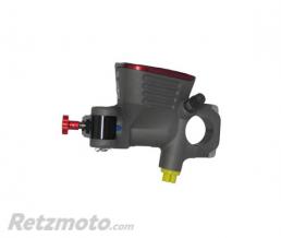  Ma�tre cylindre frein radial ACCOSSATO PR19x18 avec r�servoir int�gr� et levier fixe court rouge(bouton + levier)