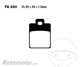 EBC Plaquette de Frein Carbon Scooter EBC