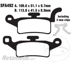 EBC Plaquette de Frein Carbon Scooter EBC