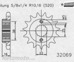 ESJOT Pignon Esjot Lightweight