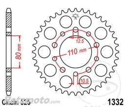 JT SPROCKETS Couronne 36 Dents Pas 525