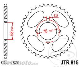 JT SPROCKETS Couronne 38 Dents Pas 520