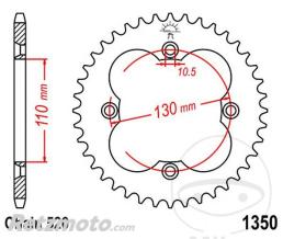 JT SPROCKETS Couronne 39 Dents Pas 520