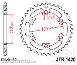 JT SPROCKETS Couronne 40 Dents Pas 530