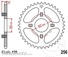 JT SPROCKETS Couronne 41 Dents Pas 420