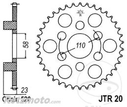 JT SPROCKETS Couronne 41 Dents Pas 520