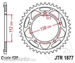 JT SPROCKETS Couronne 41 Dents Pas 525