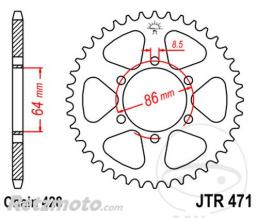 JT SPROCKETS Couronne 45 Dents Pas 428