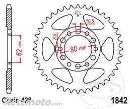 JT SPROCKETS Couronne 47 Dents Pas 428