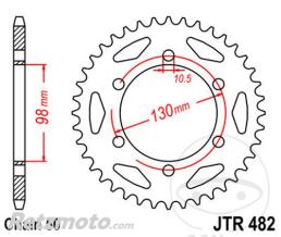 JT SPROCKETS Couronne 47 Dents Pas 530