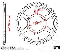 JT SPROCKETS Couronne 48 Dents Pas 532