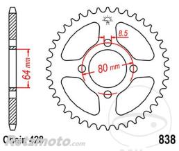 JT SPROCKETS Couronne 49 Dents Pas 428