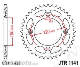 JT SPROCKETS Couronne 60 Dents Pas 420