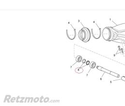 Joint spi Bras Oscillant - Moto Guzzi California/Breva/Norge-GU05547930