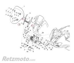 Axe Support Bulle Moto guzzi V100 Mandello-2B010134