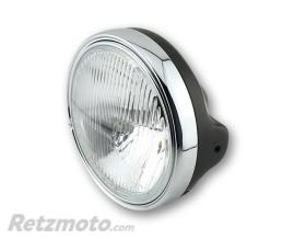 HIGHSIDER Feu avant H4 HIGHSIDER smart - 7 pouces - Insert de phare H4 avec verre gaufr�