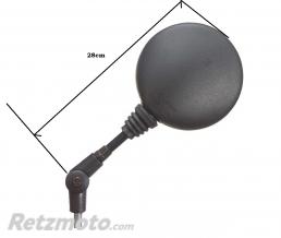 R�troviseur Universel Gauche ou Droit - Rond Articul� - Noir - M10