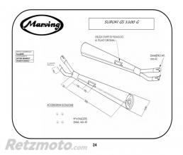 Silencieux Marving GS1100 E/G 80-82