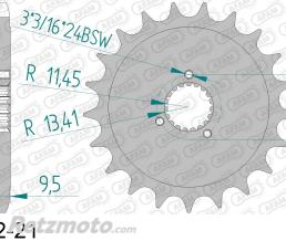 Kit Chaine DID 21x48 530 VX3 Harley XLH 883 Sportster Renforc�