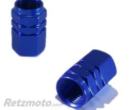 BRAZOLINE Paire de bouchons de valves ECROU BLEU (6 couleurs)