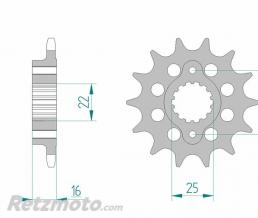 Kit cha�ne Ducati 748 R AFAM 520XSR 14x38 super-renforc� couronne ultra-light anodis� dur sans support de couronne Ducati