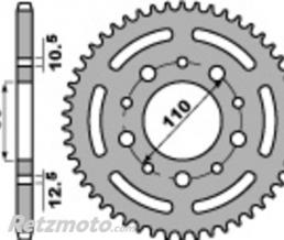 Kit cha�ne Honda CB450 DID 525VX 16x36 renforc�e(couronne standard)
