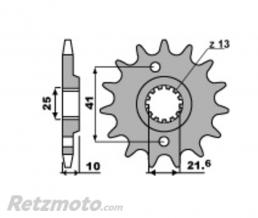 Kit cha�ne Yamaha XT660R DID 520VX2 15x45 renforc�(couronne standard)