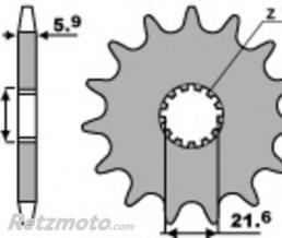 Kit cha�ne Suzuki GS500 E DID 520VX3 16/39 renforc�e(couronne standard)